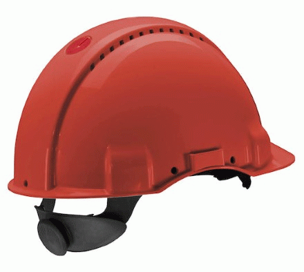 Peltor G3000NUV Skyddshjälm med rattjustering Röd - för ventilation