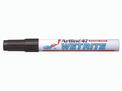 Artline EK-47 Svart Märkpenna för våta underlag