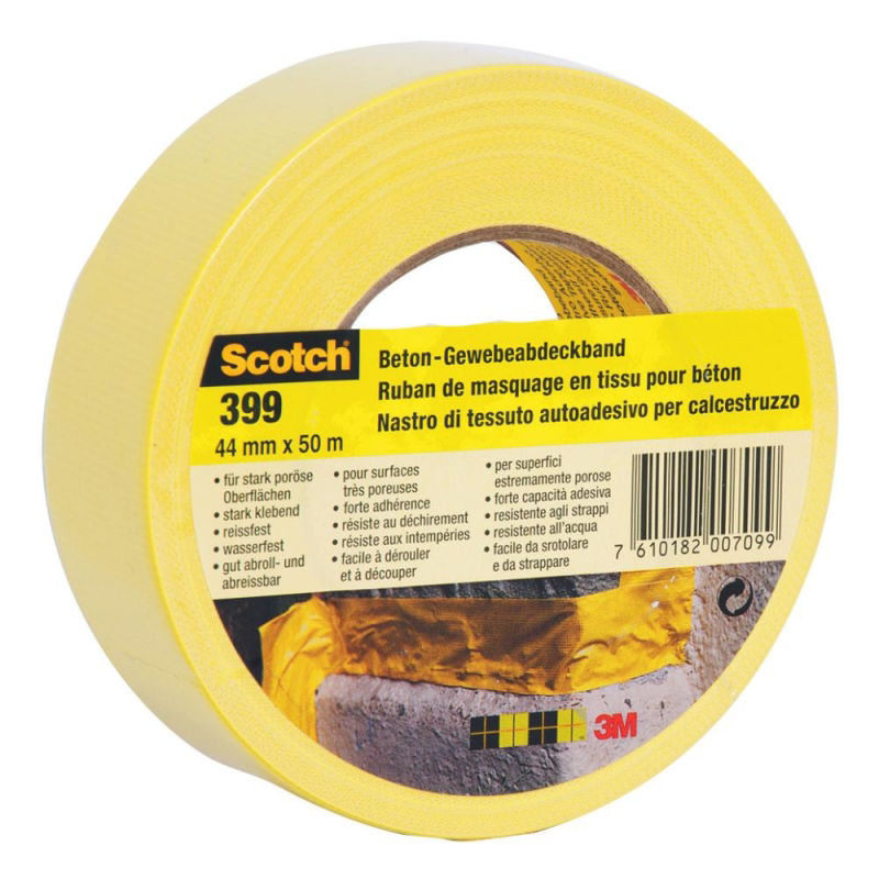 3M Betongtejp 399 GUL 50MX44MM - med