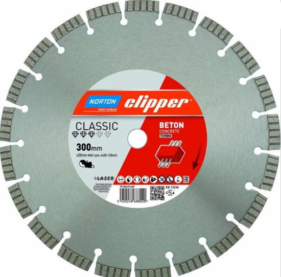 Norton Diamantkapklinga Armerad Betong 125X10X2,4X22,23 "CLASSIC BETONG"