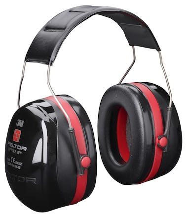 Peltor Optime 3 Hörselkåpa Hjässbygel (Röd) H540A - hörselskydd