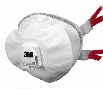 3M HALVMASK FILTRERANDE 8835 PLUS 3M KLASS P3 R D VENTIL (5-Pack)
