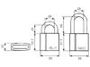 Abloy Hänglås PL340/50 Klass 3