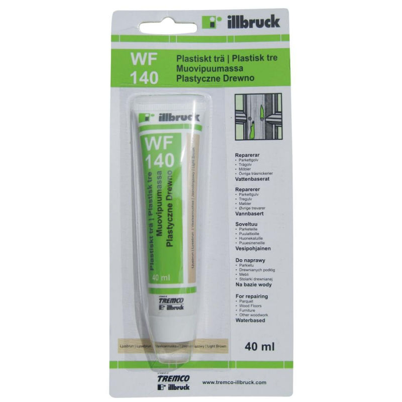 Tremco Plastiskt Trä WF140 Ljusbrun 40ml