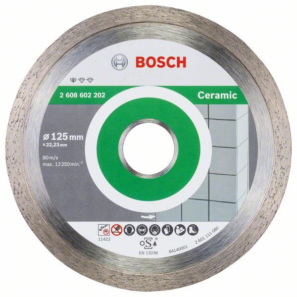 Bosch Diamantkapskiva för Keramik 125mm - med