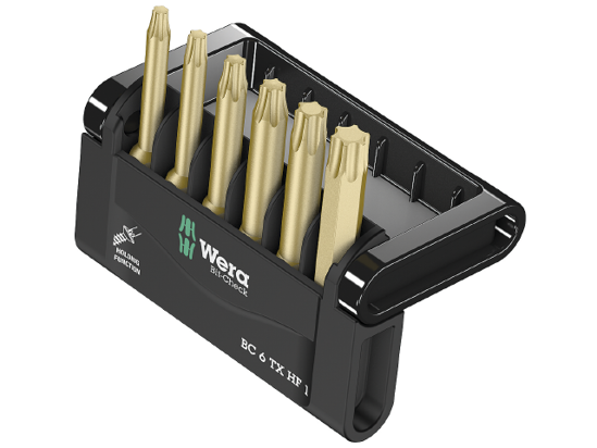 Wera BC-6 TX Bitssats TORX 6-delar