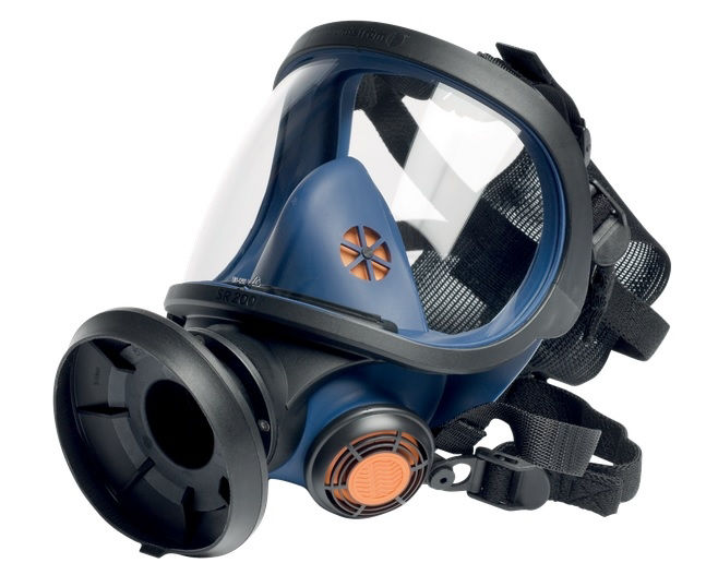 Sundström Helmask SR 200 m. siktskiva i polykarbonat - med