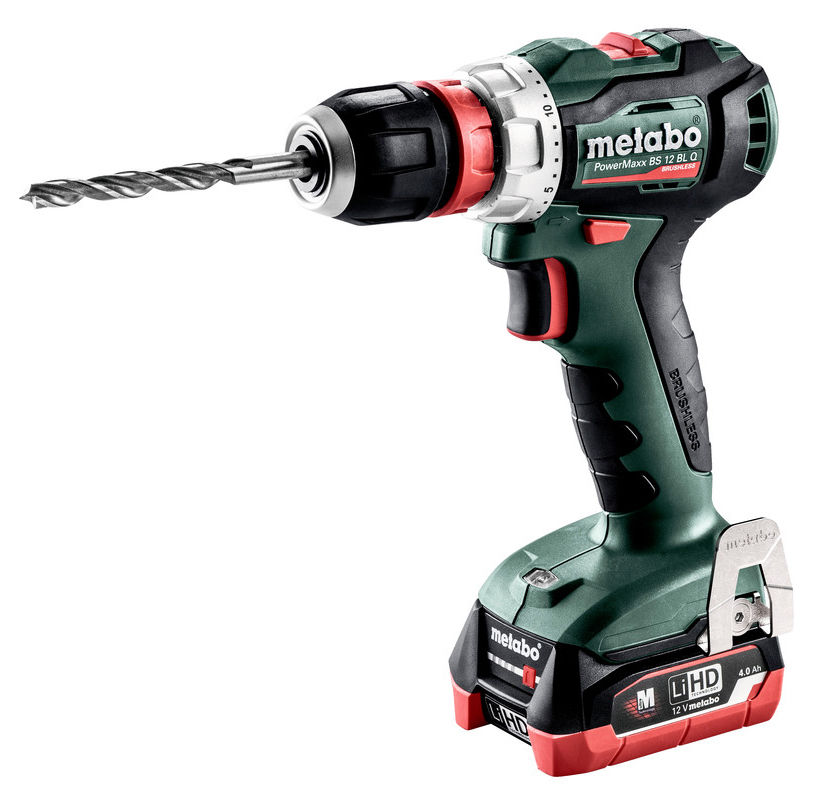 Metabo BS 12 BL Q Borr-/Skruvdragare POWERMAXX 12V LiHD (2x4,0ah) - batteridriven