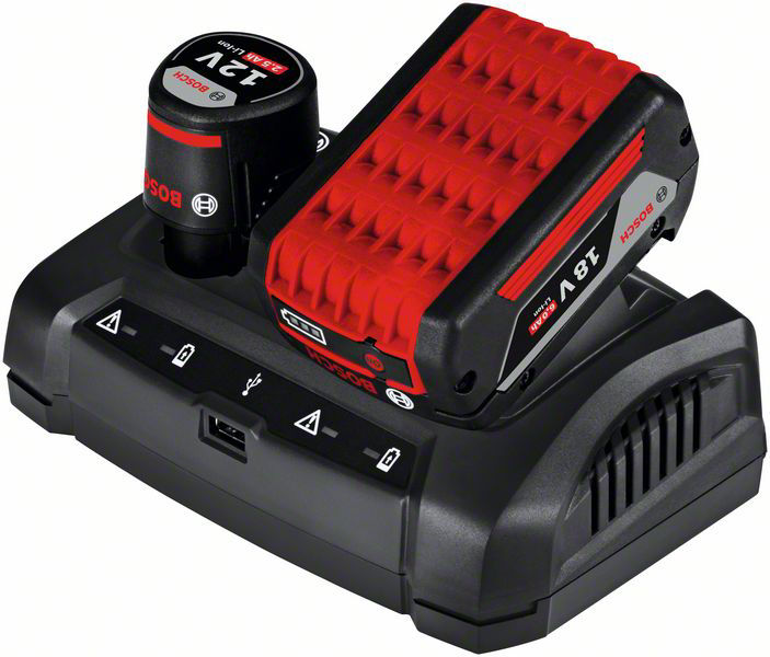 Bosch GAX 18V-30 Laddare DUAL BAY 10,8V/12V/14,4V/18V - verktyg