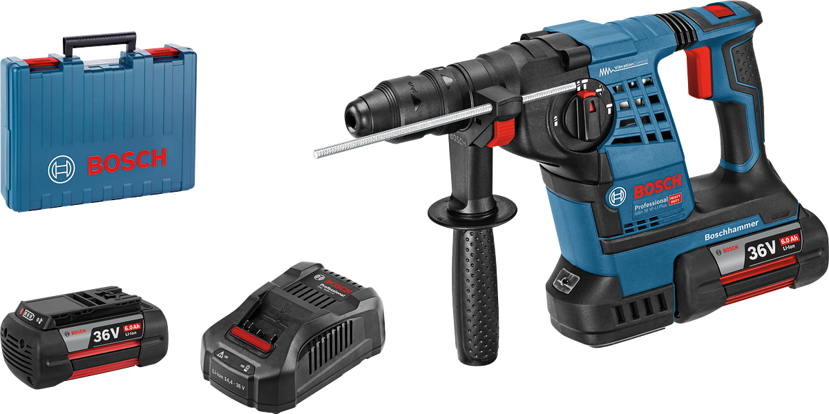 Bosch GBH 36 VF-LI Plus Borrhammare SDS+ 36V (2x6,0ah)