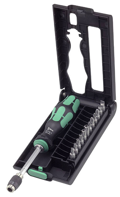 Wera Kraftform Kompakt 50 Bitssats inkl. Skruvmejsel