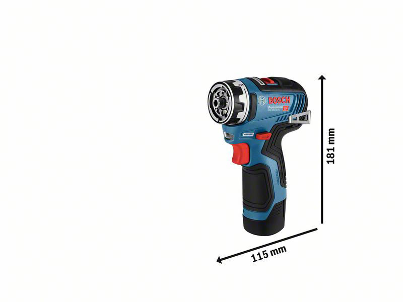 Bosch GSR 12V-35 FC Borr-/Skruvdragare 12V Flexiclick 4xChuckar (Utan batterier) - sladdlös