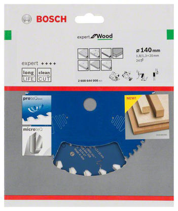 Bosch Cirkelsågsklinga 140x20x1,8mm 24T EXPERT WOOD | toolab.se