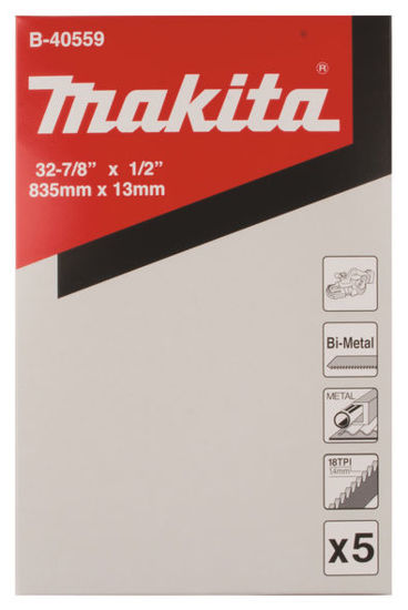 Makita Bandsågsblad Bi-Metal 13x0,5x835mm 18tpi 5st | toolab.se
