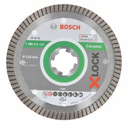 Bosch X-LOCK Kapskiva 125mm Best for Ceramic-T - turbo