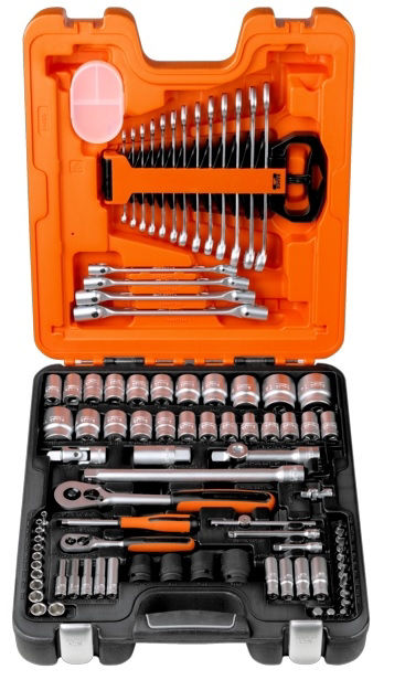 Bahco S87+7 Hylsnyckelsats 1/4"/1/2" (94-delar) - mm