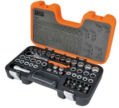 Bahco S530T Hylsnyckelsats Genogående hylsor 53-delar | toolab.se