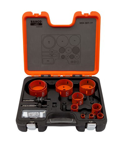 Bahco 3834-SET-77 Hålsågssats 16-86mm 10-delar - bacho