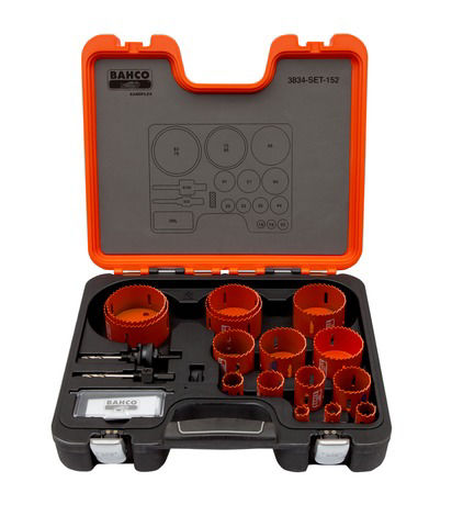 Bahco 3834-SET-152 Hålsågssats 16-83mm 15-delar - bacho