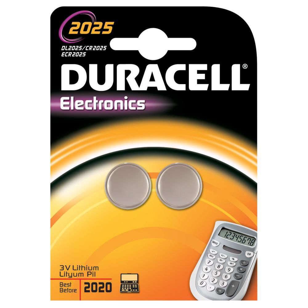 DURACELL BATTERI KNAPPCELL 2025 2-P - tex