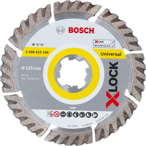 Bosch X-LOCK Diamantkapskiva Unviersal STD 125mm - universal