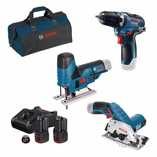 Bosch Verktygspaket 12V GSR/GKS/GST (2x3,0ah) | toolab.se