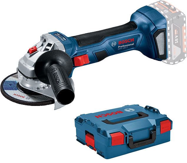 Bosch GWS 18V-7 Vinkelslip 18V 125mm (Utan batterier) - handtag
