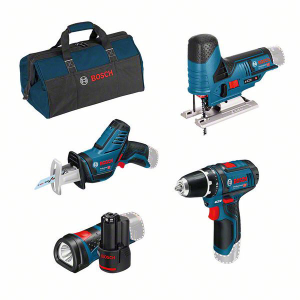 Bosch Verktygspaket 12V GSR/GSA/GST/GLI (2x2,0ah) - lampa