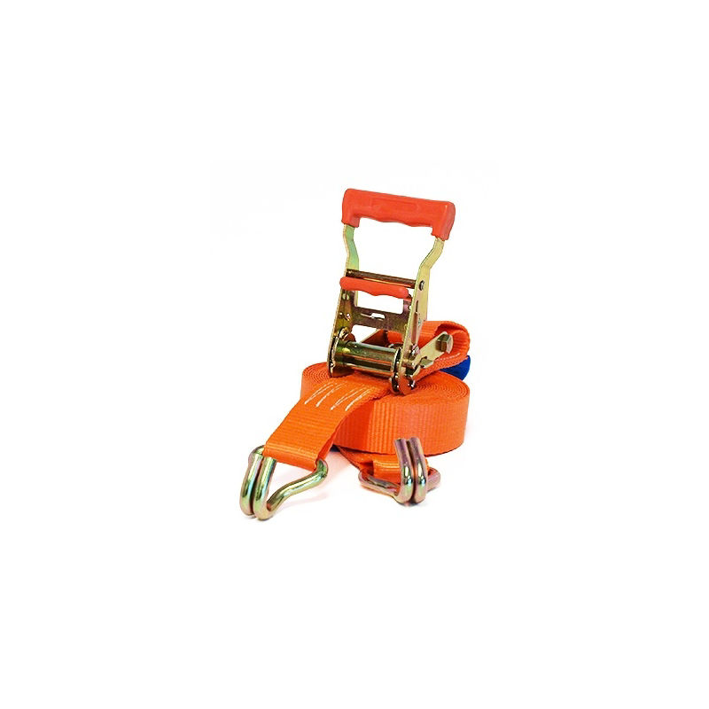 Spännband komplett 4000 kg, orange 0,5+5,5 m - krokar