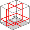 Futech MC3D Pro kompakt är en självnivellerande röd multikorslaser med 3 x 360°-linjer som ger hög arbetseffektivitet och prestanda på horisontella och vertikala nivelleringsapplikationer i hela rummet samt även lodfunktion.