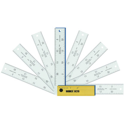 Nobex® Octo 160 mm är en vinkelhake ställbar i åtta lägen, med klicklägen för varje 22,5° mellan 0-180°.