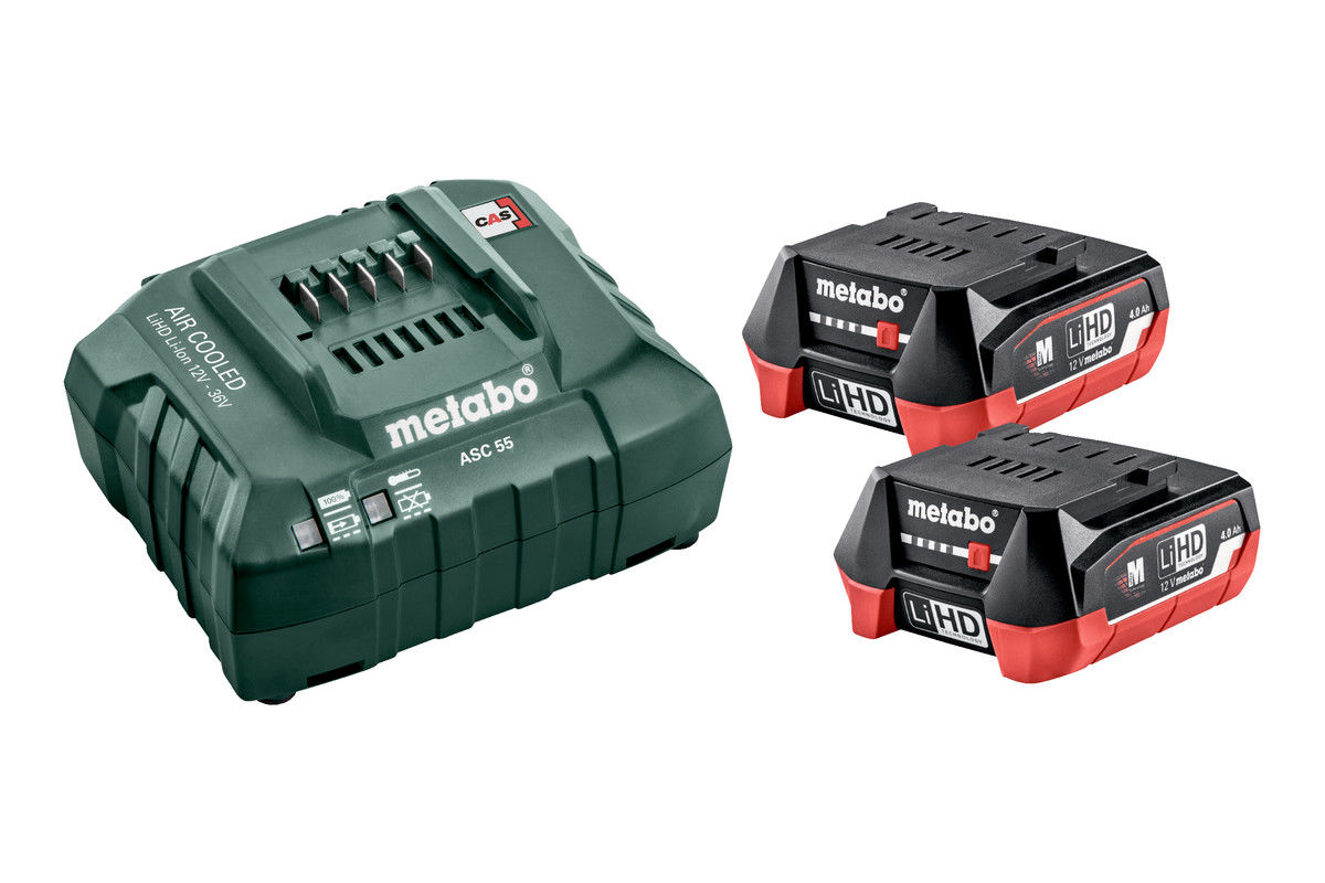 Metabo BAS-SATS 12V 2 X 4,0 AH - laddare