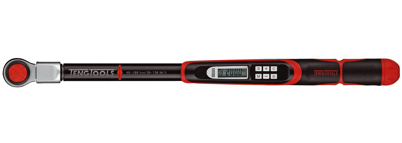 Teng Tools elektronisk momentnyckel 3/8 100 Nm - med
