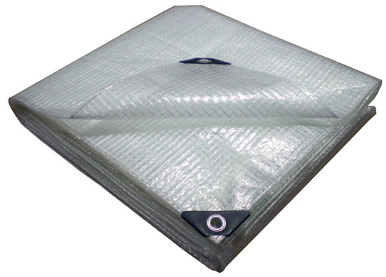 Grunda lättviktspresenning extra stark armerad 180 g/m² 4X6M transparent
