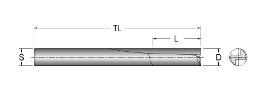 Cobolt Notfräs D=4 L=16 TL=64 S=6