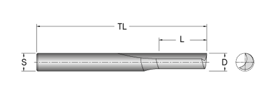 Cobolt Notfräs D=4 L=16 TL=64 S=6