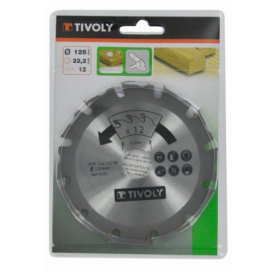 Tivoly Frässkiva 125mm För Vinkelslip, Trä & Plast