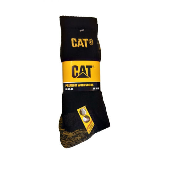 CAT Strumpor Premium Work Svart Stl 39-42 (3-P)