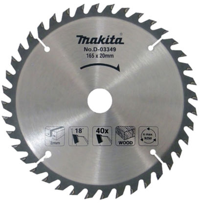 Makita D-03349 Sågklinga HM 165x20x2mm 40T