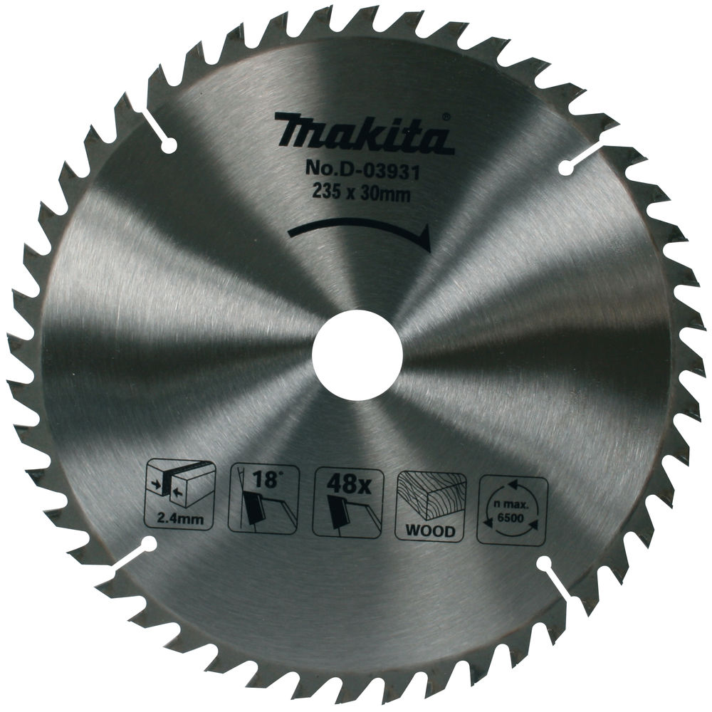 Makita D-03931 Sågklinga HM 235x30mm 48T Trä - med