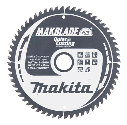 Makita B-08676 Sågklinga HM 216x30x2,1mm 60T