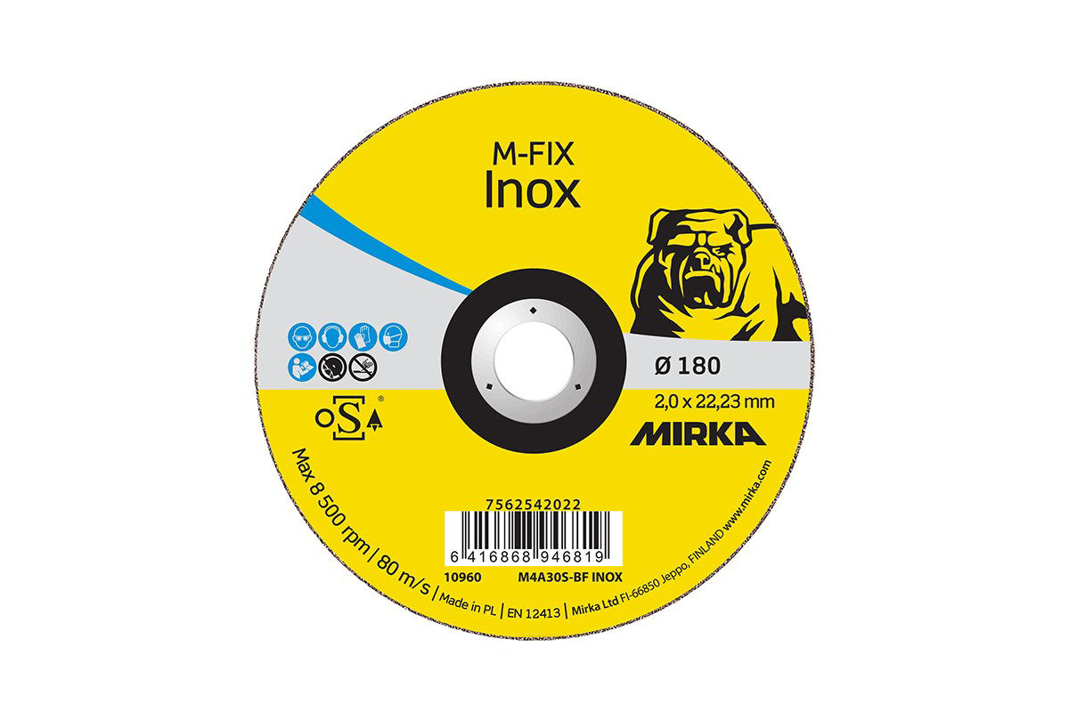 Mirka KAP M-FIX 180x2,0x22,23 M4A30S-BF - kapskiva