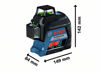 Bosch GLL 3-80 G Kors-/Linjelaser 3x360 Grön