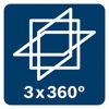 Bosch GLL 3-80 G Kors-/Linjelaser 3x360 Grön