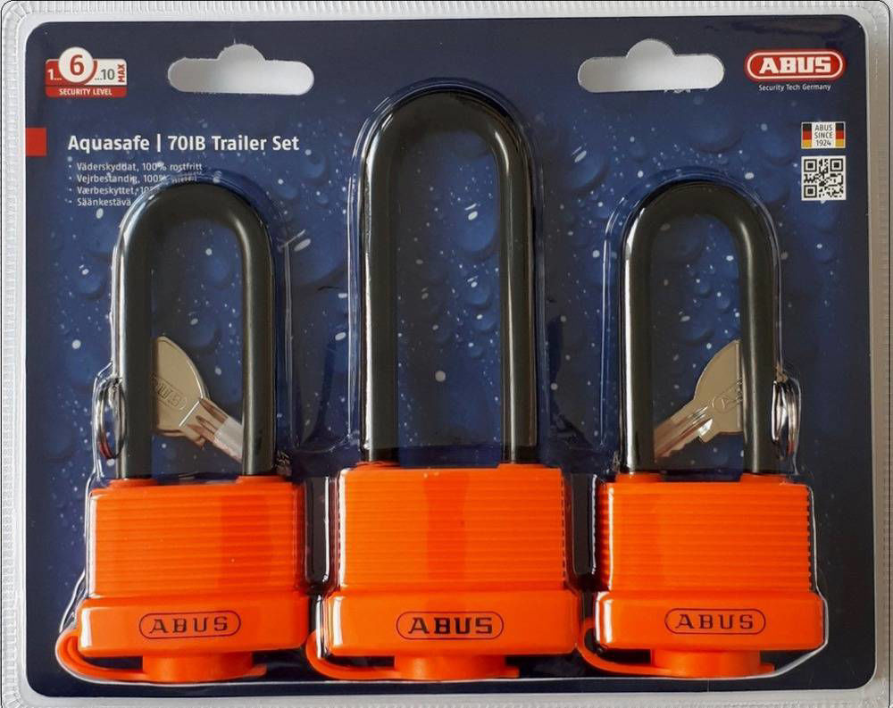 ABUS HÄNGLÅS 70IB 3-P TRAILER - med
