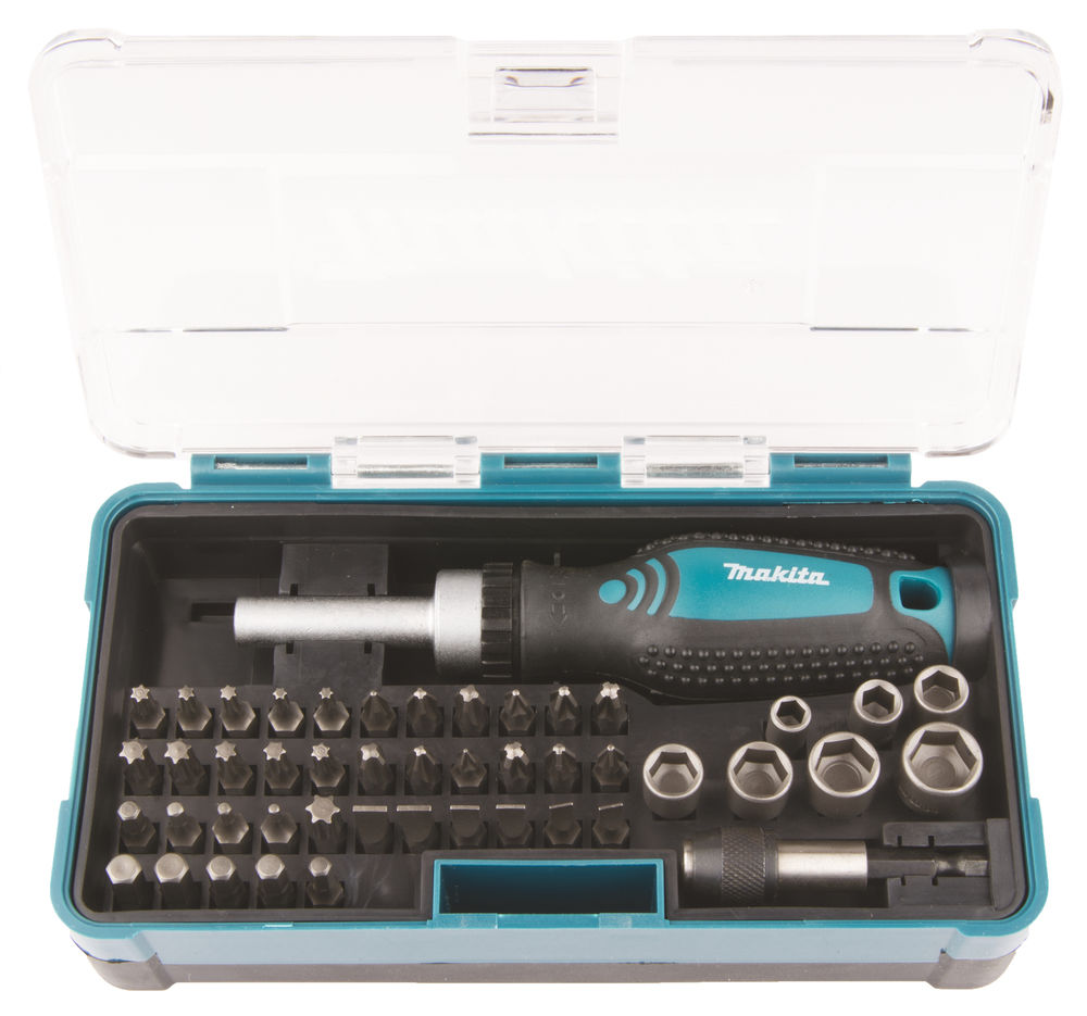 Makita B-36170 Bitssats & Skruvmejsel 47-delar - med