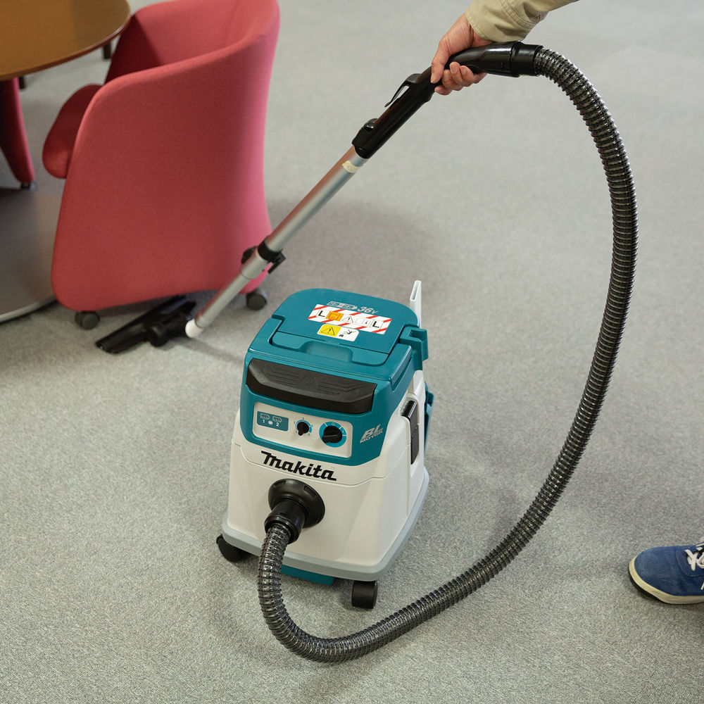 Makita dammsugare LXT, 2 X 18 V - med batteri