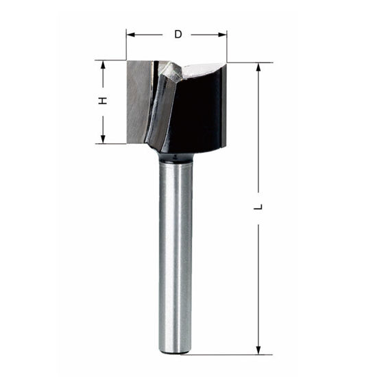 Delver Bottenskärande Notfräs 24×20×70mm S=8mm