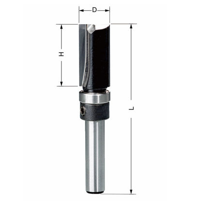 Delver Bottenskärande Mallfräs 12.7×9.5x54mm S=8mm