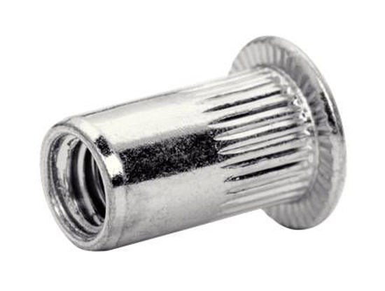 Rapid blindnitsmutter M6 plan stål/krom (20 st)